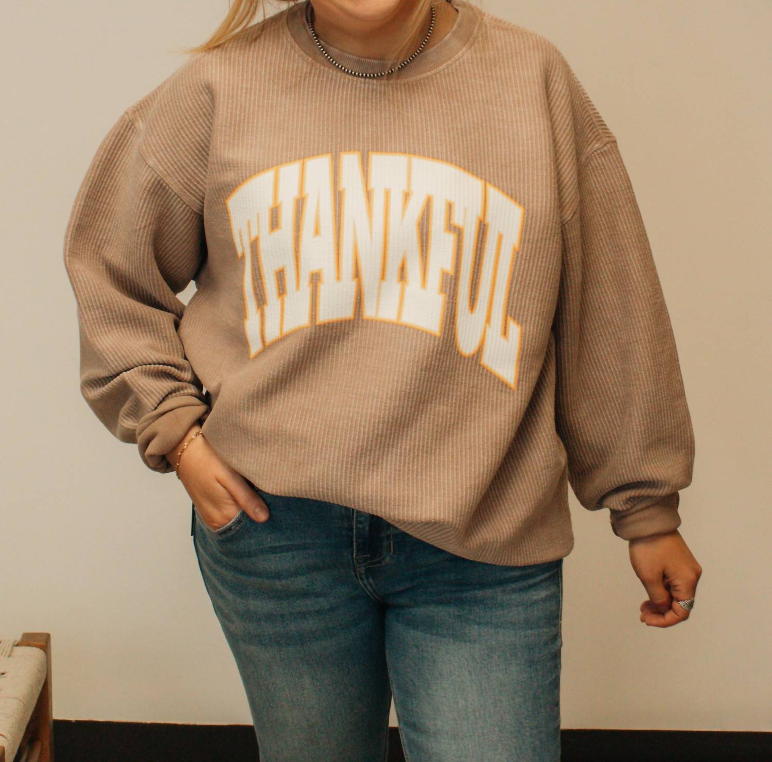 Charlie Southern - Thankful Chorded Crewneck Sweater