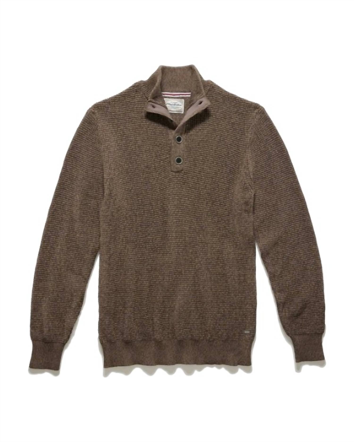 Flags & Anthem - Denver Cooling Button Mock Neck Sweater