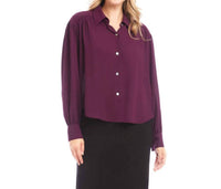 Karen Kane - Long Sleeve Dropped Shoulder Blouse
