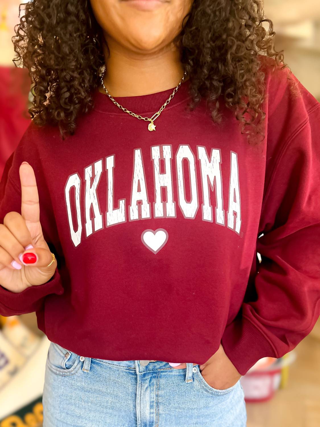 Chicka-D - University Of Oklahoma Old School Crew Sweatshirt