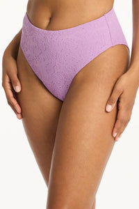 Sea Level Australia - Women's Interlace Retro High Waist Bikini Bottom