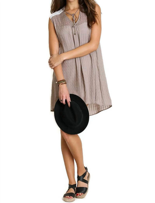 Umgee - Bohemian Lace Sleeveless Dress