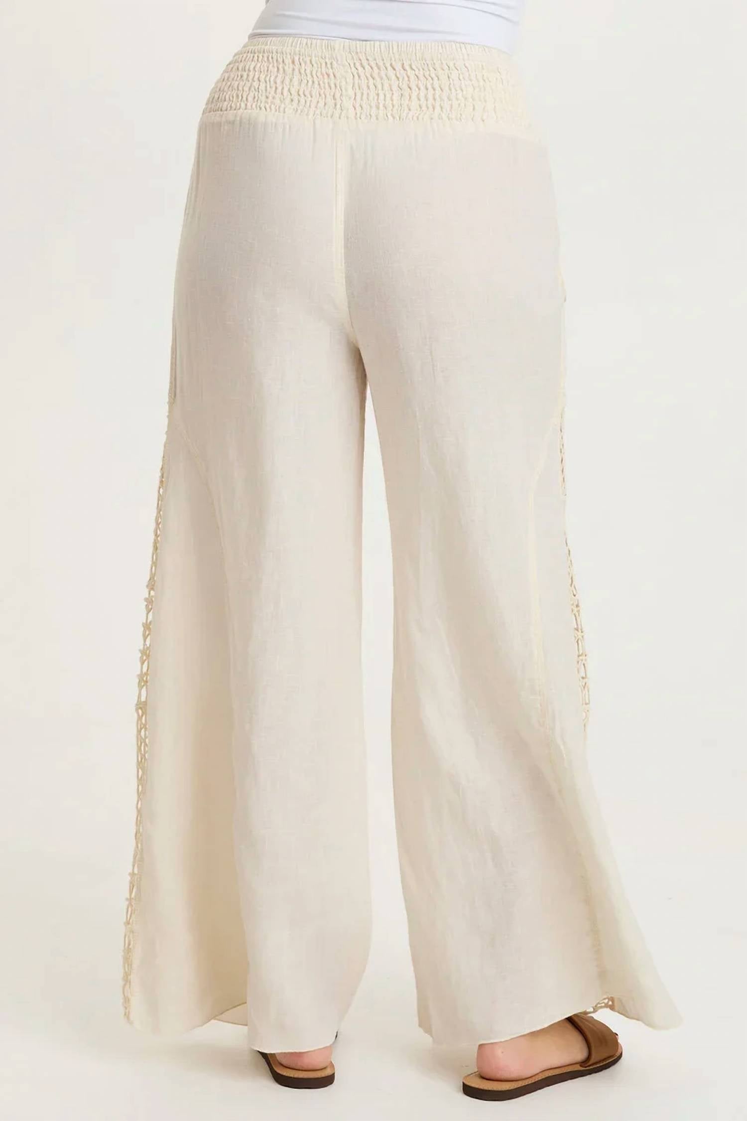 Xcvi - Garcia Smocked Pull-on Wide Leg Pants