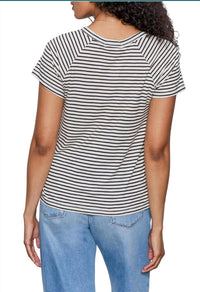 Sanctuary - Notch Neck Stripe Tee