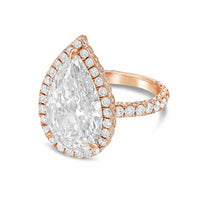 Diana M Jewels - Women's Pear Lab-Grown Diamond Fashion Ring (4.50 Ct) - Signature