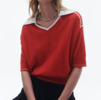 Guest In Residence - Pele V Neck Polo