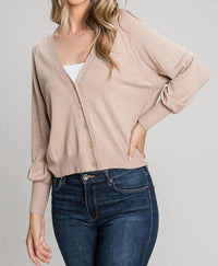 Be Cool - Balloon Sleeve Cardigan