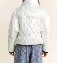 J.Nna - Joey Quilted Mock Neck Puffer Jacket