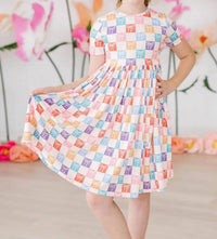 Mila & Rose - Short Sleeve Pocket Twirl Dress