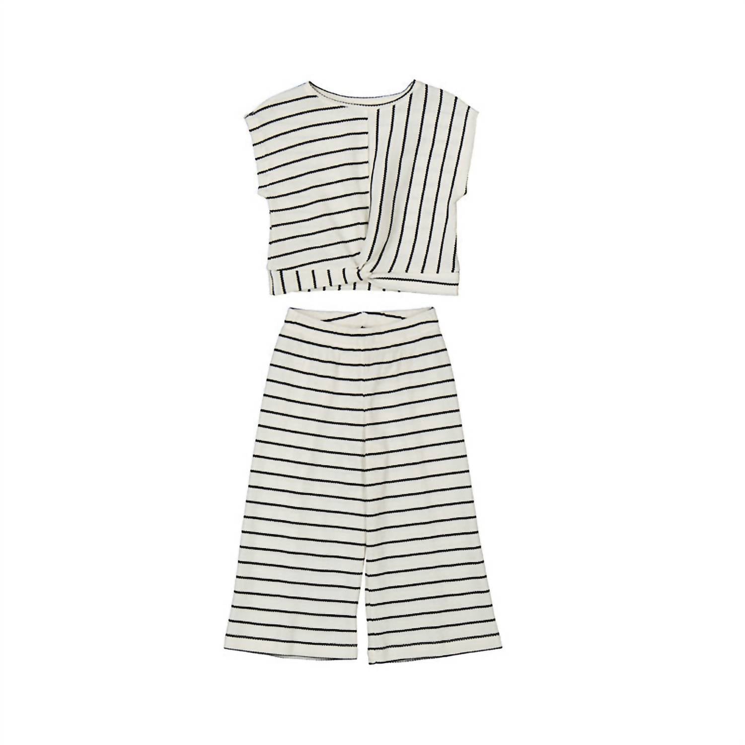 Mayoral - Girls' Stripes Long Trousers