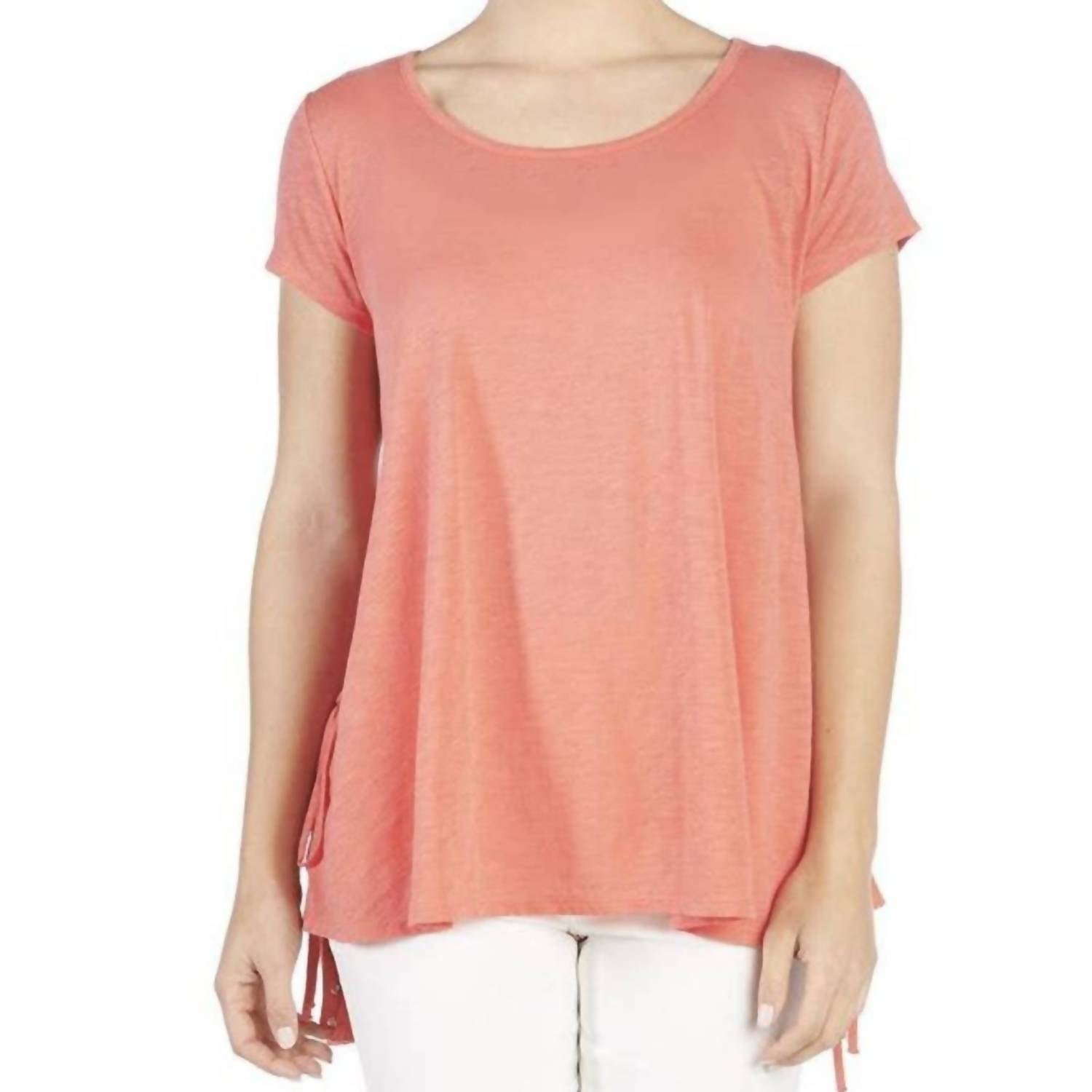 Coco + Carmen - Lace Up Side Tee