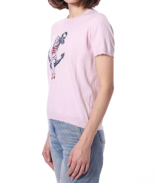 Minnie Rose - Anchor Cashmere Tee