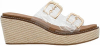 Corkys Footwear Women's Manifest Wedge in clear - women's sandal