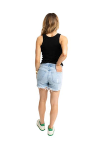 Karlie - Solid Ribbed Tank