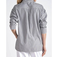 Elan - Long Sleeve Smock Top With Wristband Shirt