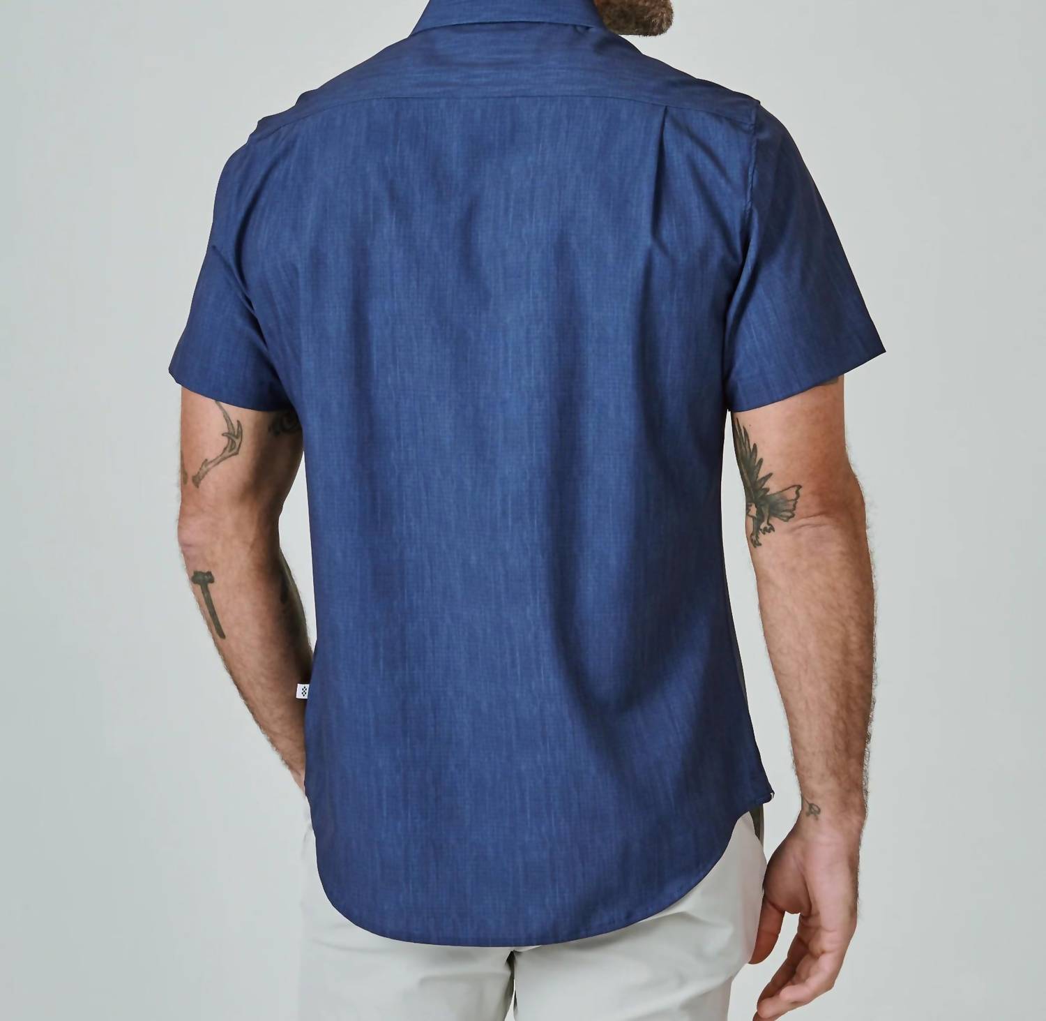 7Diamonds Pisco Short Sleeve Shirt in navy - men's shirt - view 4