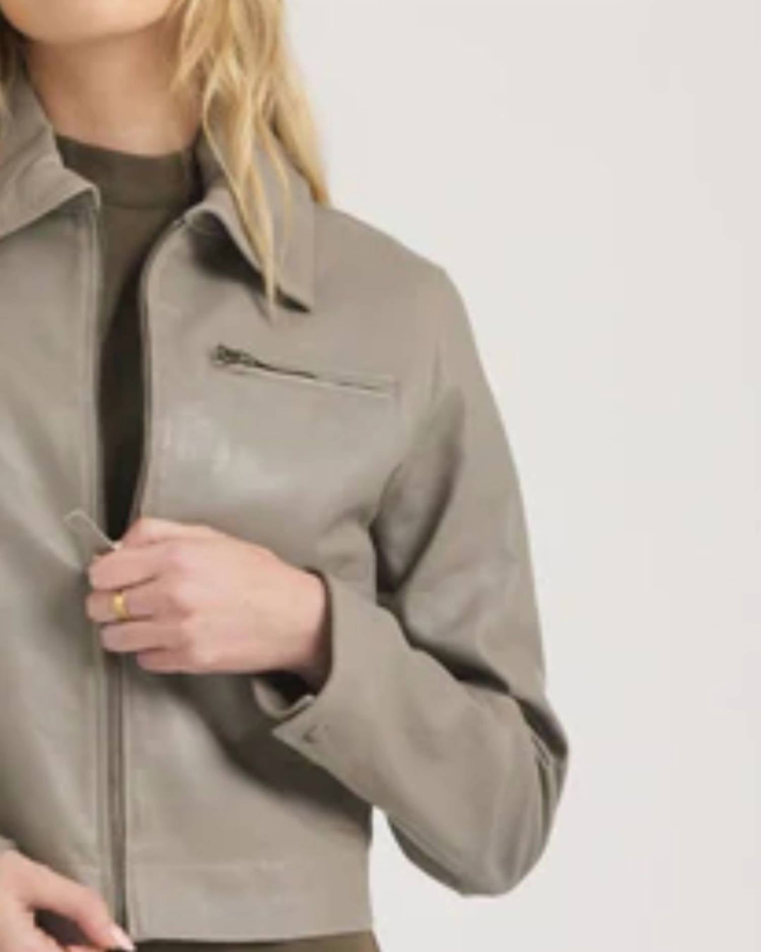 Jakett - Moira Collared Leather Jacket