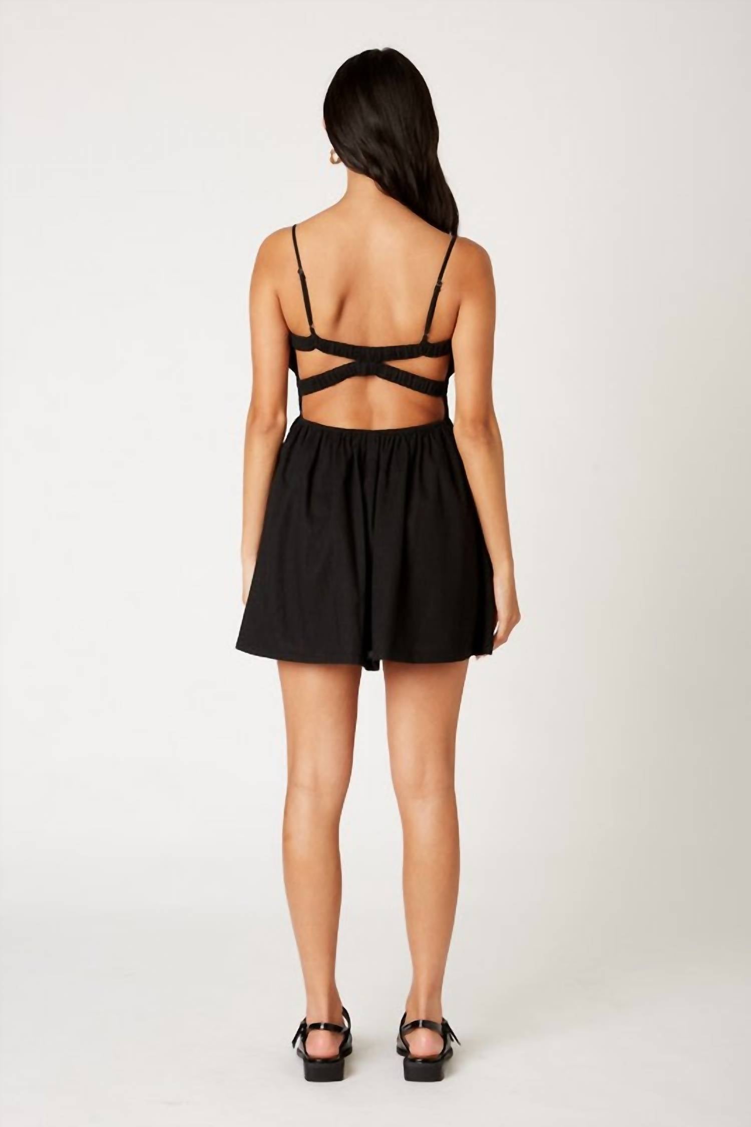 Cotton Candy - Mary Cross Back Mini Dress