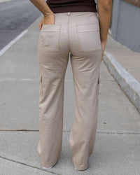Grace and Lace Women's Sueded Twill Cargo Pants in khaki - women's pants - view 8