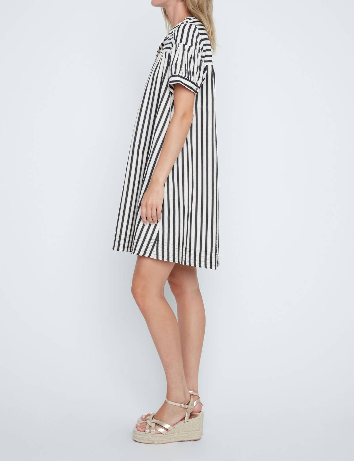 Renuar - Coastal Cabana Stripe Mini Dress