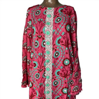 Garrie B - Long Sleeve Floral Mini Dress