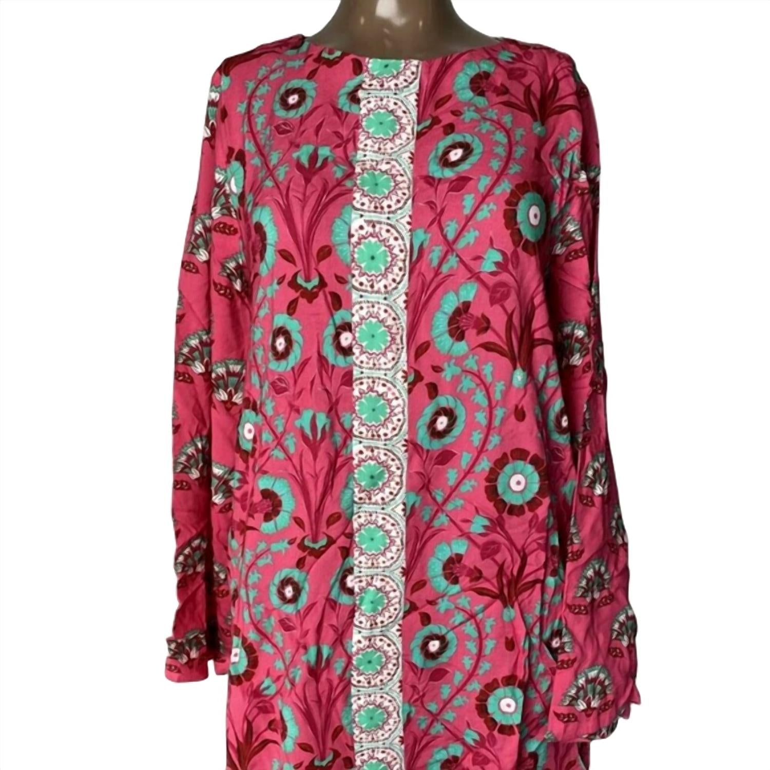 Garrie B - Long Sleeve Floral Mini Dress