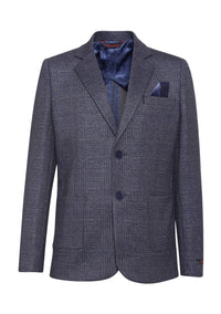 Leo & Zachary - Boys' Plaid Stretch Blazer