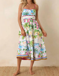 Paradisa - Catalina Poolside Print Midi Dress