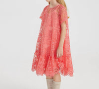 Kids Lace Ruffle Bottom Dress