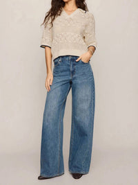Z Supply - Denman Crochet Polo Sweater
