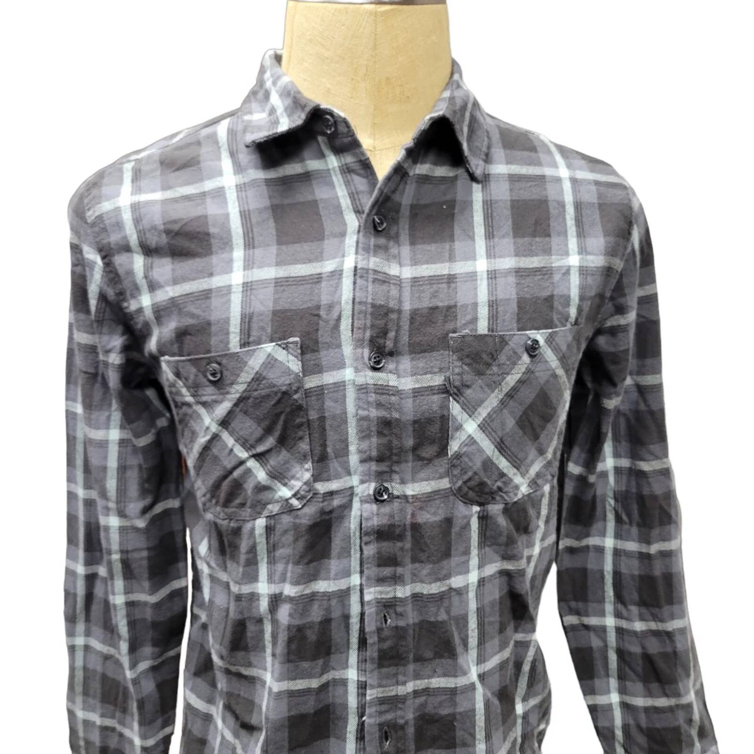Junk Food - Men's Long Sleeve Plaid Shirt