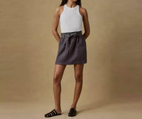 Faherty - Topanga Drape Mini Skirt