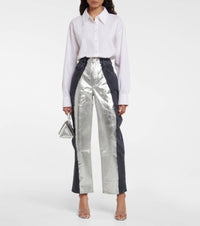 Frame - Pierced Straight Leg Denim Jeans