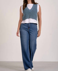 Elan - Tabitha Layered Sleeveless Sweater