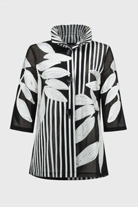 Joseph Ribkoff - Mesh & Satin Soutache Jacket