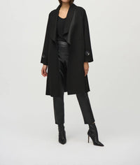 Joseph Ribkoff - Shawl Collar Open Front Long Coat