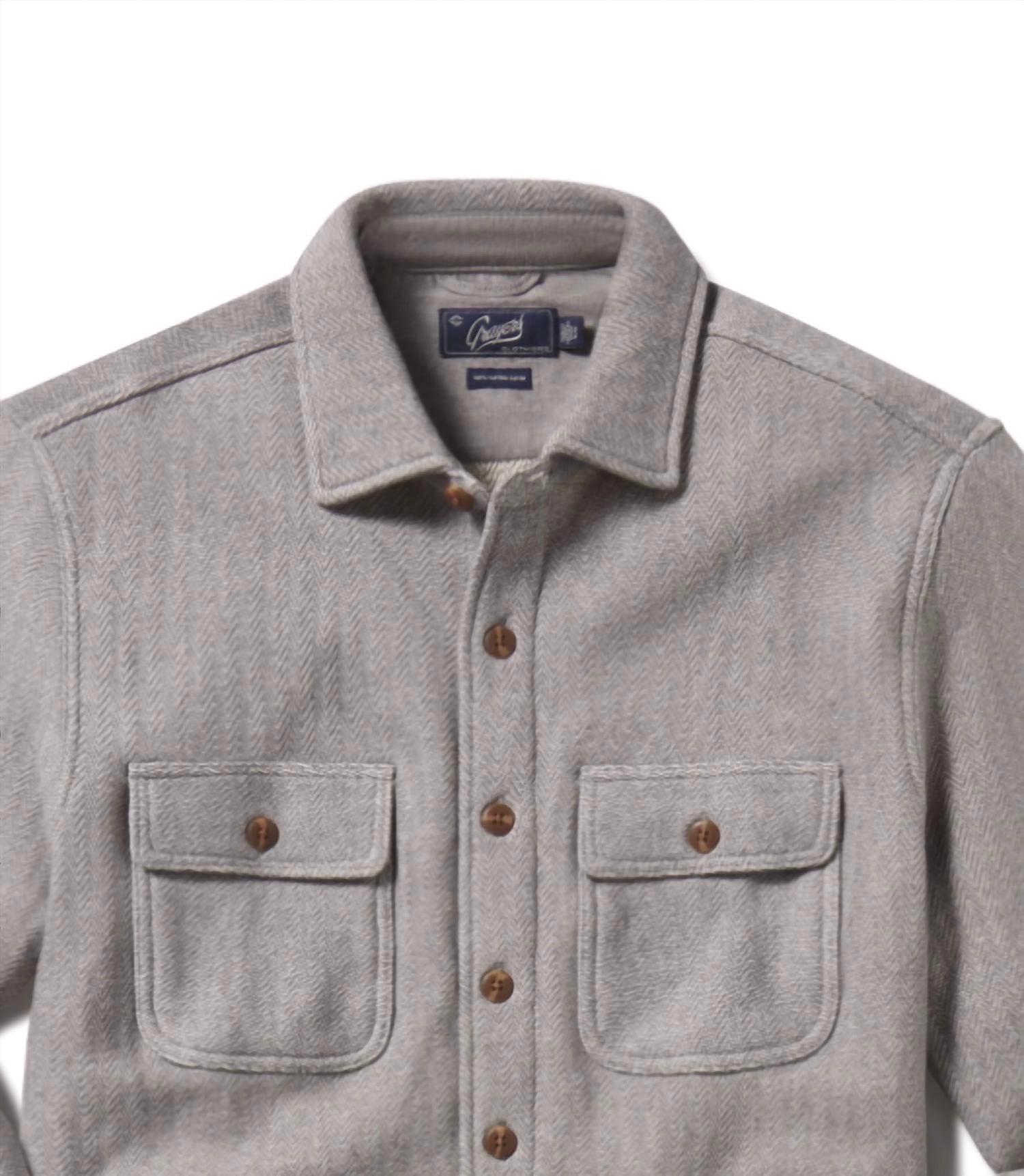 F/X Fusion - Men's Herringbone Shirt Jacket