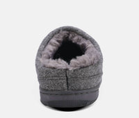 Lamo Men's Julian Clog Ii Slipper in grey wool - men's loafer - view 5