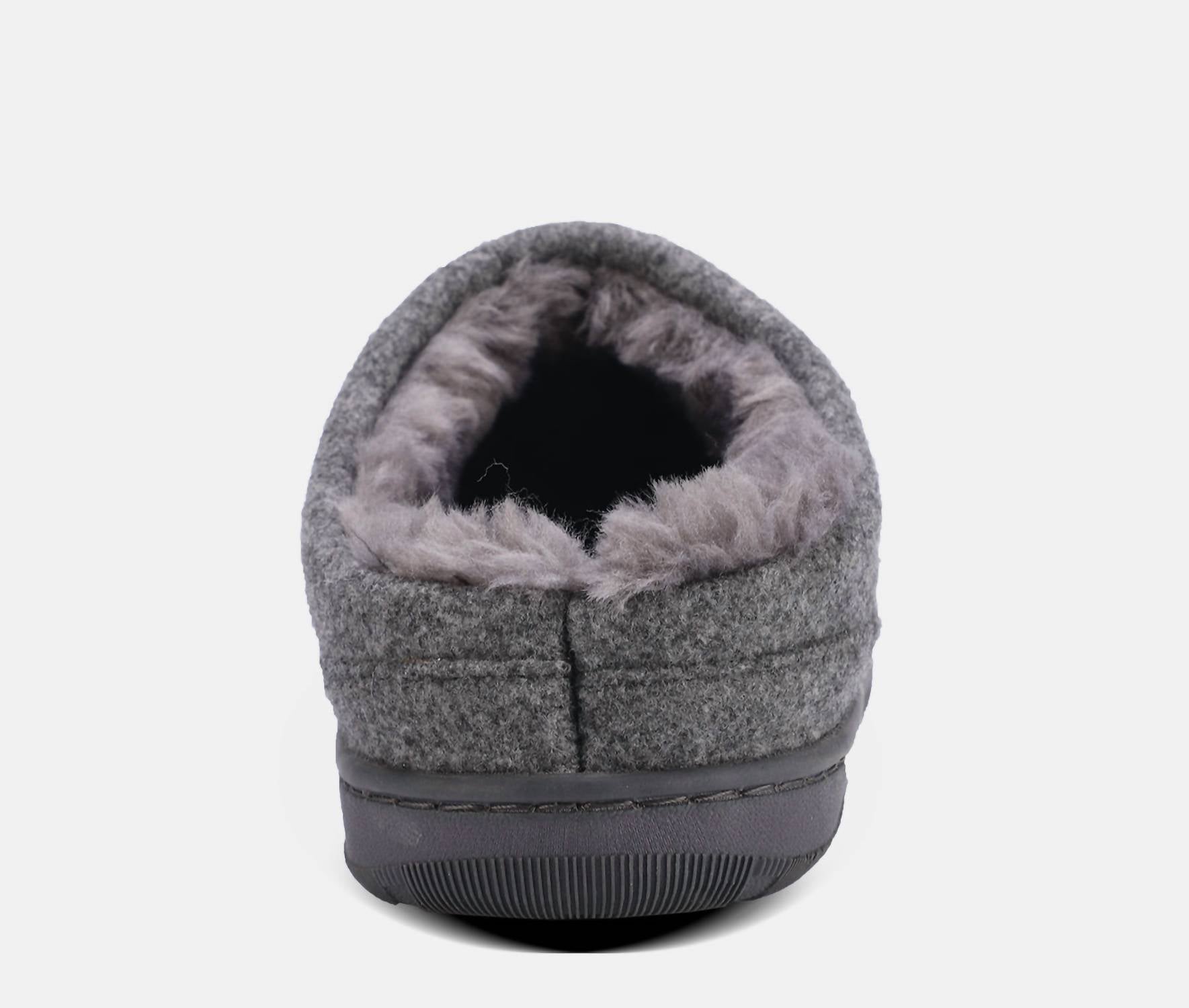 Lamo Men's Julian Clog Ii Slipper in grey wool - men's loafer - view 5