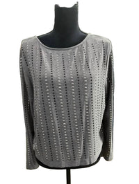 Vocal Apparel - Women's Long Sleeve Studded Open Back Shirt