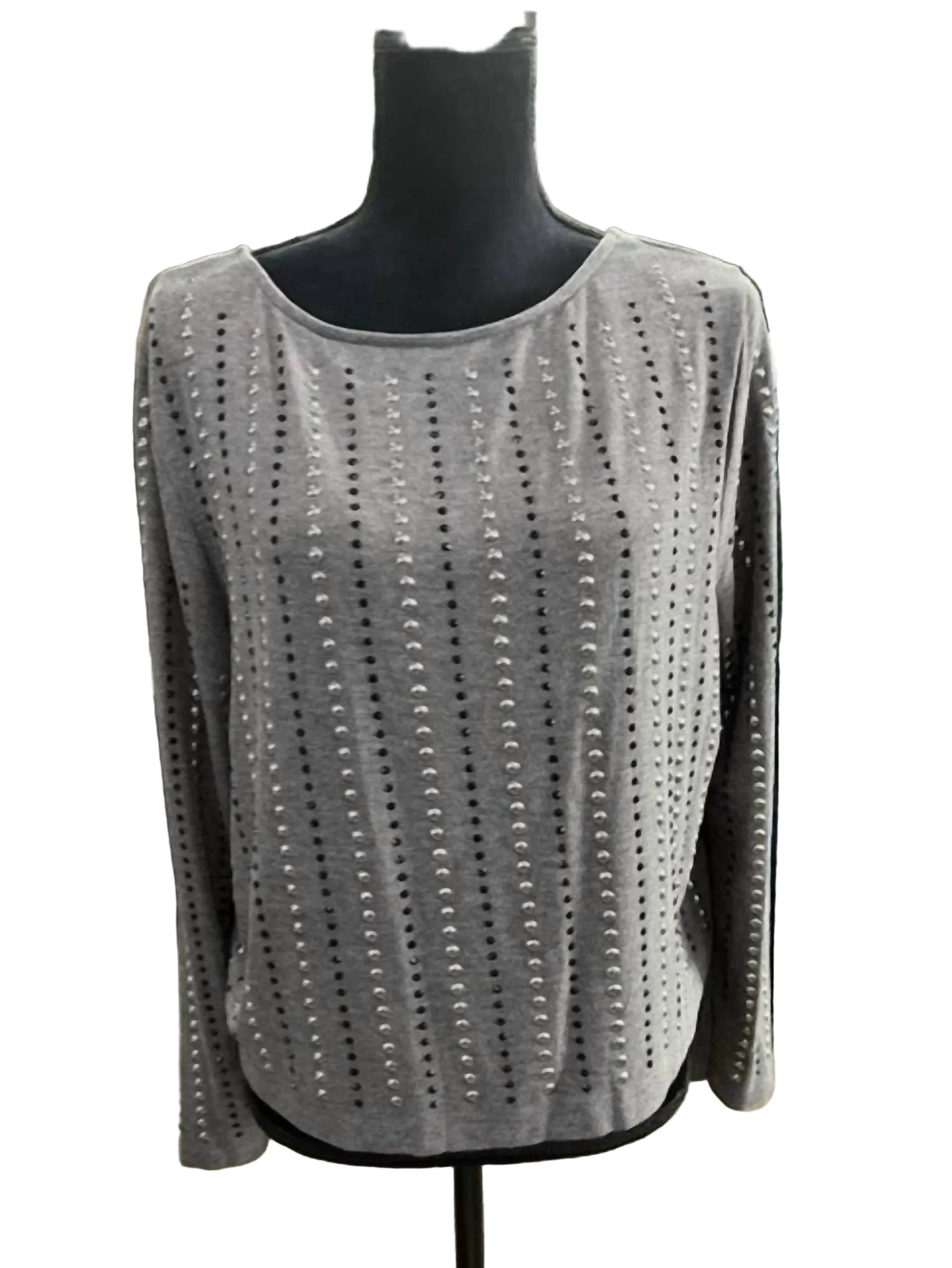 Vocal Apparel - Women's Long Sleeve Studded Open Back Shirt