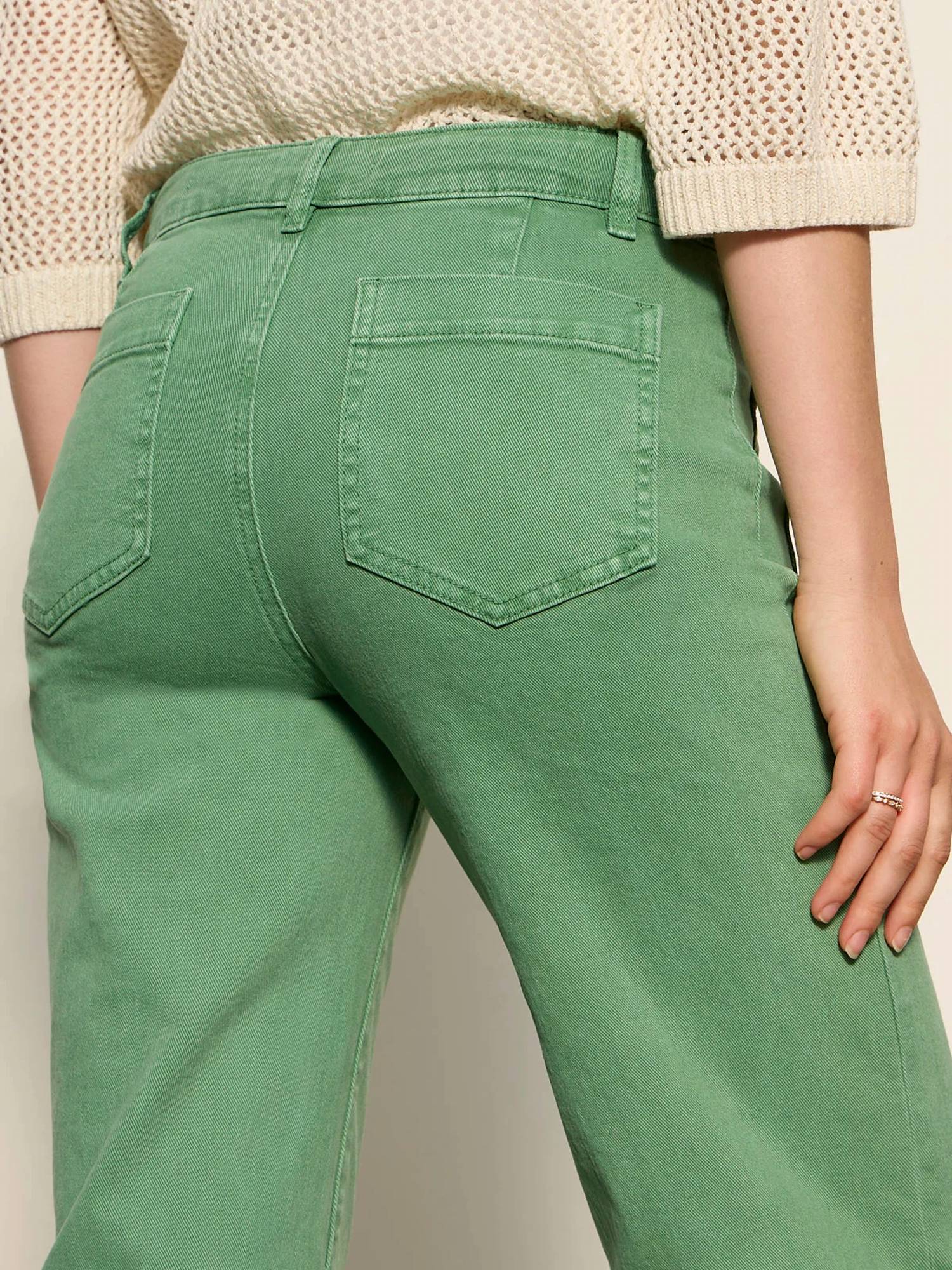 Sandy Liang - Marine Crop Straight Leg Jeans