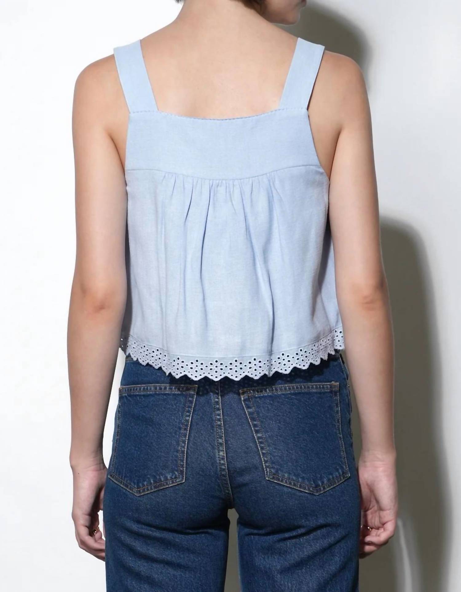 Greylin - Delphine Scalloped Top