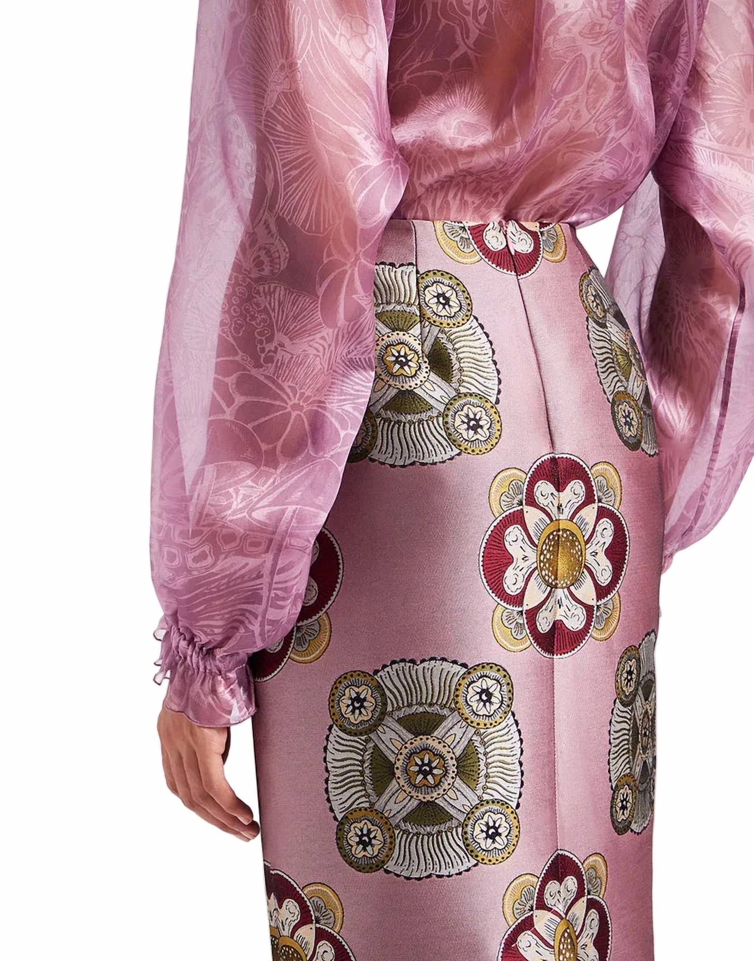 La Doublej - Floral-print Pencil Skirt
