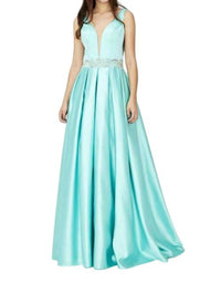 Angela & Alison - V-Cut Prom Dress