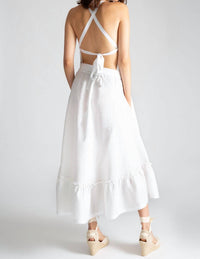Miguelina - Amanda Open-Back Dress