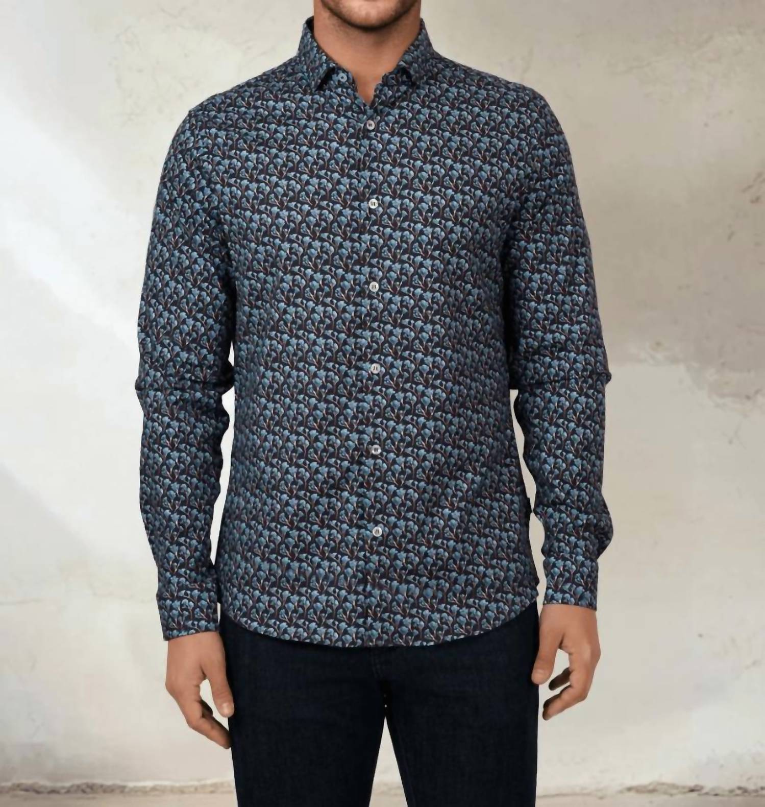 Stone Rose - NOVA Snowbrush Printed Shirt