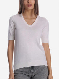 Minnie Rose - Supima V-neck Tee