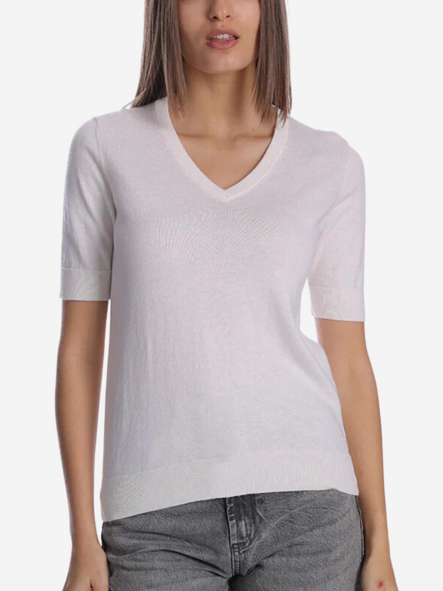 Minnie Rose - Supima V-neck Tee