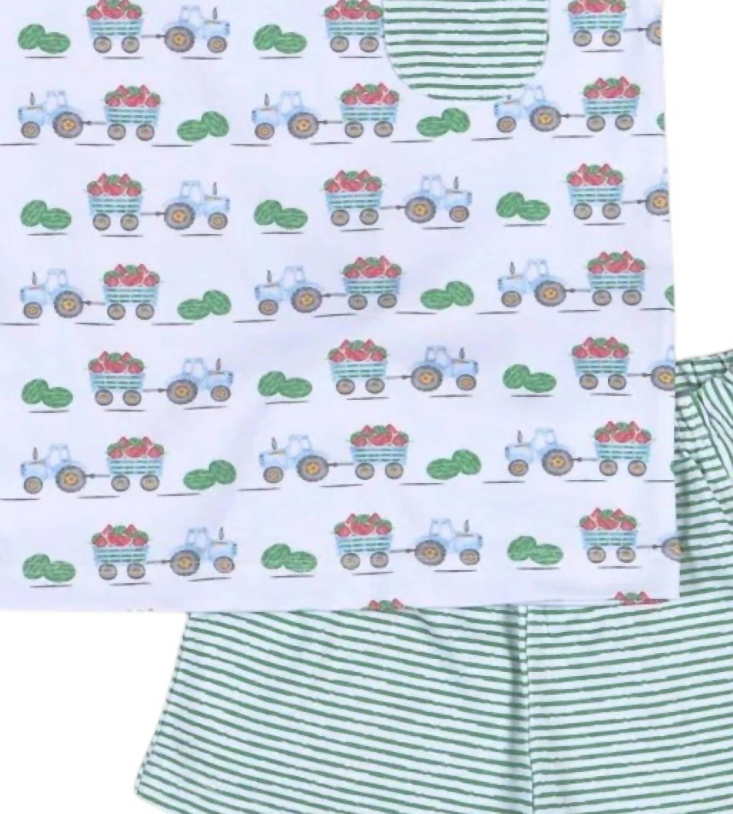 Baby Loren - Boy's Watermelon Tractors Shorts Set